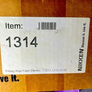 Nikken Filter Set #1314- Carbon Filter #1317, PI Filter #1318,UF Filter #1319